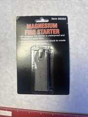 Magnesium Fire Starter Flint and Striker Knife Camping Survival Prepping S1