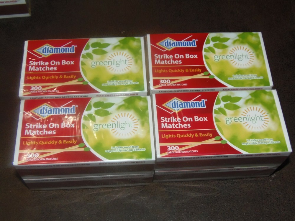 1200 STICK MATCHES, 300 per BOXES, (2-PO-4)