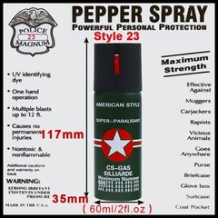1 Pack Prosecure Pepper Spray 0.68oz Self Defense Safety Cap Design Operation