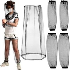 3 Pack Anti Mosquito Netting Suit, Mosquito XL Head Net, Mosquito Arm and Leg Sl