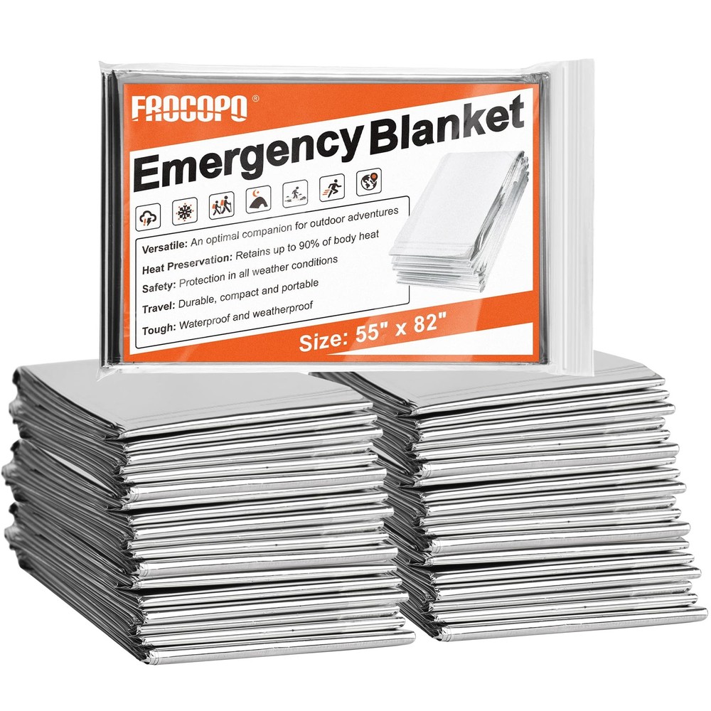 Frocopo 6 Pack Emergency Mylar Blanket
