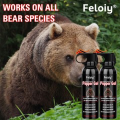 Feloiy Max Strength 11oz Pepper Spray w/ Holster 1 Pack Free peper spray 1/2oz