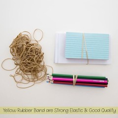 BAZIC Rubber Bands, Assorted Size 2 Oz./ 56.70 g, Made in USA 1-Pack, Beige