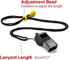 Versatile 12 Adult Whistles with Lanyard – Perfect for Referees & Emergencies