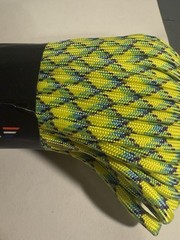 Atwood Rope MFG ARM 550 Paracord 100 ft 4mm 550lb Yellow/Green/Black USA