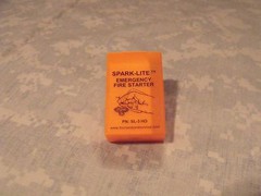 Spark-Lite Aviation/Military Survival Fire Starter Kit, ORANGE HO