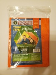 Outdoor Vinyl Tube Tent Camping/Hiking Emergency Essentials Survival Shelter 8ft