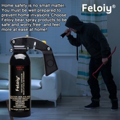 Feloiy 16 oz. Bear Repellent Spray, 35 ft Range NEW EPA Approved