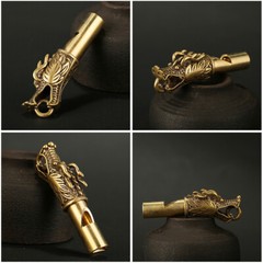 2pcs Dragon Head Whistles Whistles Teacher Equipment Pendant Whistle