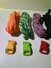 Paracord Beginner Bracelet Kit of Paracord And Matching Buckles, NO Jig