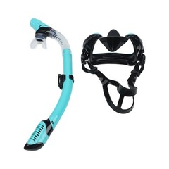 Beginner Friendly Snorkeling Set Mask Dry Top Snorkel and Fins for Comfort