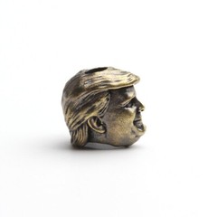 Trump Face Skull Beass Bead Paracord Knife Bead Pendant Lanyard Bead