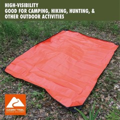 Ozark Trail Survival Camping Blanket Orange 0.99 lb Reflective Thermal Outdoor