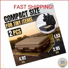 2 Pcs Small Waterproof Box – Compact Size, Lightweight, Easy Carry Geocache Cont