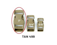 10 PACK – 1″ Inch Plastic Side Release Buckle for Webbing Strap- MADE IN THE USA