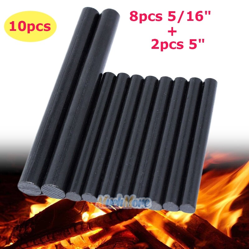 10 PC – 5/16″ & 5″ Ferrocerium Ferro Magnesium Rod Flint Fire Starter Camping US