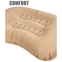 Lightweight Inflatable For Camping Pillow with Neck Support for Travelers