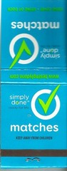 50 packs MATCH BOOKS Blue TiP strike oN Cover cardboard fire matches Simply Done