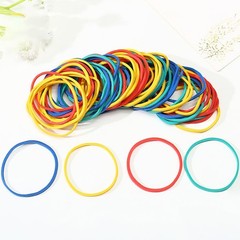 500 Pcs 38mm Colorful Rubber Bands Colored Elastic diameter, Multi