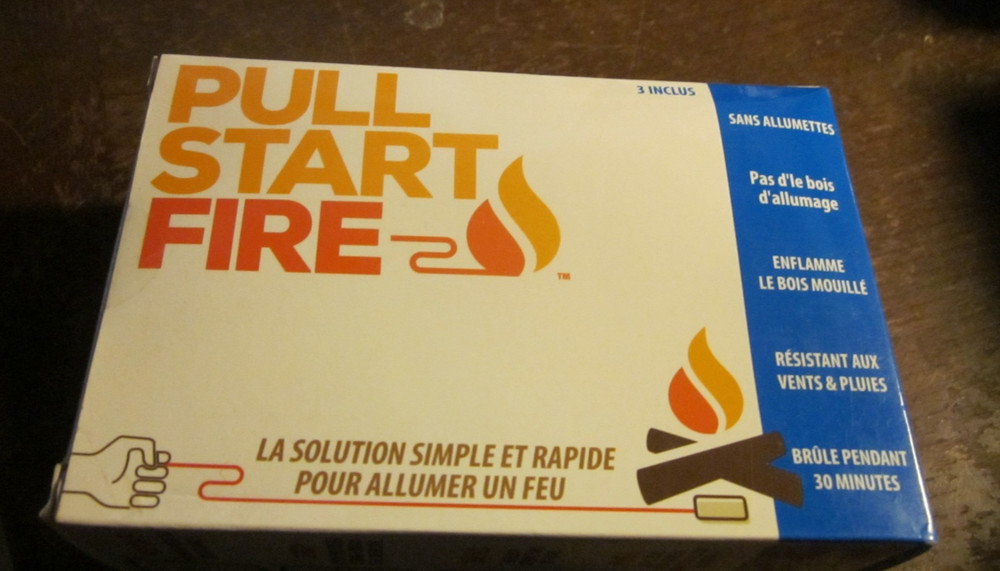 Pull Start Fire Pull String Firestarter No Matches Required, Pack Of 3 NIB