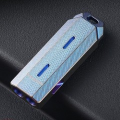 Titanium Alloy EDC Double Tube Whistle Outdoor Survival Tool High Frequency