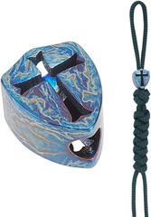 Titanium Lanyard with Cross Alloy Paracord Beads