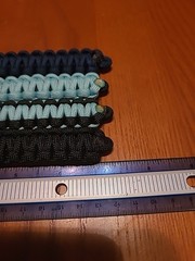 7″ Paracord Bracelet With Copper Wire Core – 4 Pack – GITD, Black, & Navy
