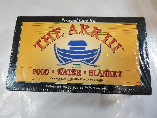 Sealed Emergency Preparedness Survival Kit The Ark III Food Water 1 Person 3 Day