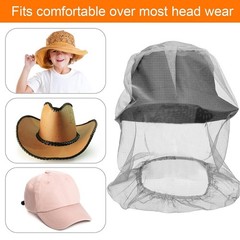 12 Pack Mosquito Head Net Face Mesh Bug Fly Netting Hood for Fishing Hiking