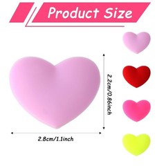 12pcs Tennis Racquet Dampeners Heart Shape String Dampener Silicone Damper