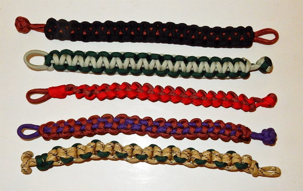 Lot of 5 8″ Paracord Bracelets in Assorted Colors Lot 3of6