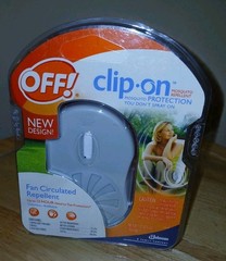 Off! Clip-on Fan Circulated Mosquito Repellent w/ 1 Refill New