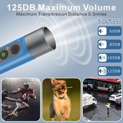 Electronic Whistle Highest IPX5 Maximum Sound 125db Battery 1000mAh Blue for …
