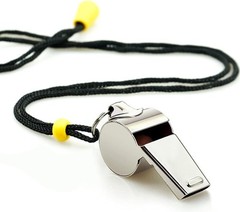 3-Piece Set of Stainless Steel Whistles with Lanyards – Loud, Safe, and Reliable
