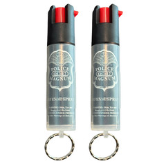 Police Magnum pepper spray keychain holder self defense 2 PACK 3/4oz TL Keyring
