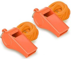 Compact Super Loud Whistle with Braided Lanyard – Perfect for Water Sports