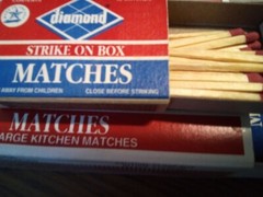 3 Pack 667 Total Smart Living/Diamond Strike On Box Large Wooden Kitchen Matches