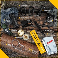 Gifts for Men Dad Husband – Fathers Day, Anniversary survival kit, black