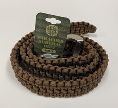 Stone River 550 lb Paracord Survival Belt Size Small 28-32 Waist Coyote SRG1SBSO