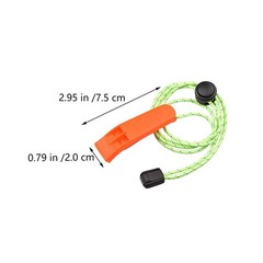 5Pcs Portable Safety Whistles Durable Plastic with Hanging Rope for Outdoor Use