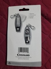 Coghlan’s Four Function Whistle Thermometer Magnifier Compass 4-Function