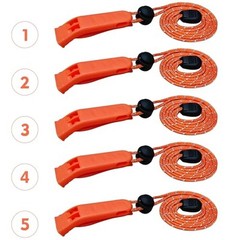 Emergency Whistle, 120db Safety Whistle Survival Shrill Loud for Camping Orange
