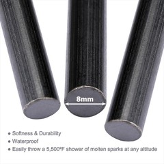 2pc Fire Starter Flint Steel Striker Survival Kit Ferro Rod Camping Outdoor Tool