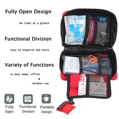 170 Pcs First Aid Kits For Survival Emergency Trauma Military Travel IFAK Red