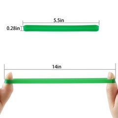 ZZJMCH 12 PCS Silicone Rubber Bands Planner Elastic red