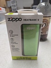 New Zippo green HeatBank 3 Rechargeable Hand Warmer S1b4