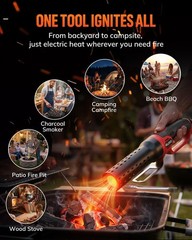 Electric Charcoal Starter | 1500W Fast Fire Lighter with Air Blower