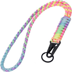 Heavy Duty Paracord Lanyard Keychain, Paracord Necklace Cell Phone Keychain Whis