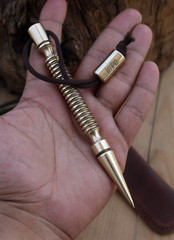 Brass Marlin Spike EDC Tool for Trekking Outdoor Enthusiasts Hiking and Sailor