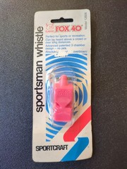 Vintage NOS NEW Sportcraft Sportsman Whistle Neon Pink 12606 Classic Fox 40